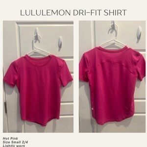 lululemon athletica Bright Pink Tee